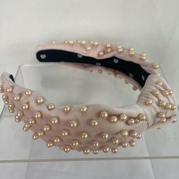 Lele Sadoughi Pink Pearl Headband main image 6